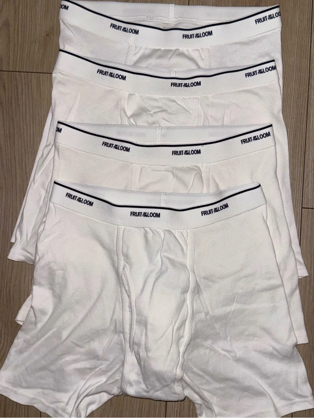 Fruit of the Loom Coolzone Mens Large White Boxer Briefs Lot Of 4 NWOT